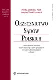 : Orzecznictwo Sądów Polskich - 12/2021