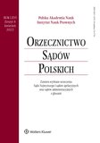 : Orzecznictwo Sądów Polskich - 4/2022