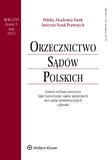 : Orzecznictwo Sądów Polskich - 5/2022
