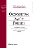 : Orzecznictwo Sądów Polskich - 7-8/2022