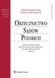 : Orzecznictwo Sądów Polskich - 9/2022