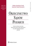 : Orzecznictwo Sądów Polskich - 10/2022
