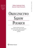 : Orzecznictwo Sądów Polskich - 11/2022