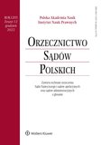 : Orzecznictwo Sądów Polskich - 12/2022