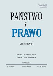 : Państwo i Prawo - e-wydanie – 8/2022
