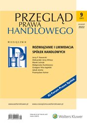 : Przegląd Prawa Handlowego - e-wydanie – 9/2022