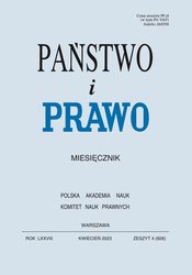 : Państwo i Prawo - e-wydanie – 4/2023