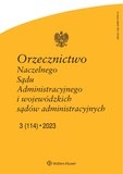 : Orzecznictwo Naczelnego Sądu Administracyjnego i WSA - 3/2023