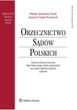 : Orzecznictwo Sądów Polskich - 1/2024