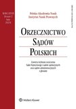 : Orzecznictwo Sądów Polskich - 2/2024