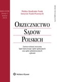 : Orzecznictwo Sądów Polskich - 3/2024