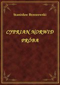 Cyprian Norwid Próba - ebook