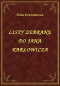 ebooki: Listy Zebrane Do Jana Karłowicza - ebook