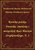 Kronika polska, litewska, żmódzka i wszystkiéj Rusi Macieja Stryjkowskiego. T. 1 - ebook