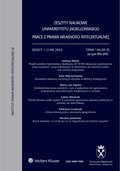 Zeszyty Naukowe Uniwersytetu Jagiellońskiego. Prace z Prawa Własności Intelektualnej – e-wydanie – 1/2023