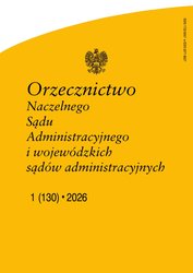 : Orzecznictwo Naczelnego Sądu Administracyjnego i WSA - e-wydanie – 1/2026