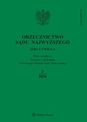 : Orzecznictwo Sądu Najwyższego. Izba Cywilna - e-wydanie – 3/2026